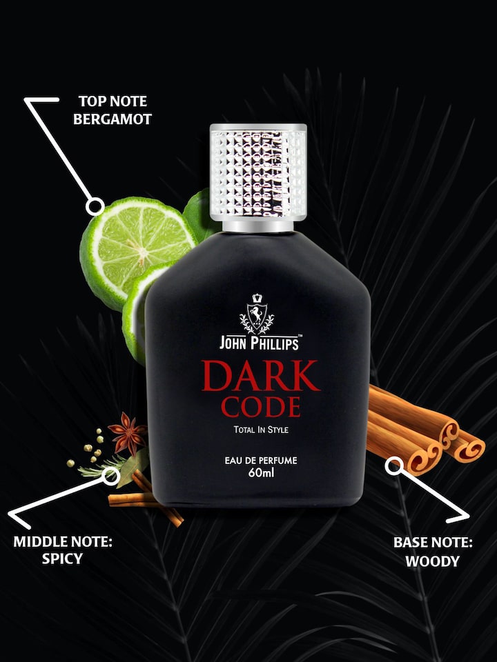 John Phillips Dark Code + Chocolate + Manget Eau De Parfum 60ml 2 Fl.oz. Each Pack Of 3 For Men & Women