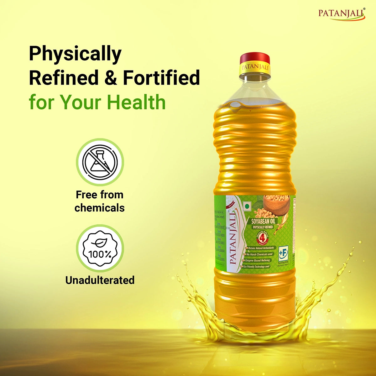 Patanjali Fortified Soyabean Oil (B) 1liter