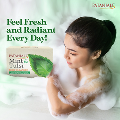 Patanjali Mint Tulsi Body Cleanser, With Gently, Purify & Provide Fresh, 375gm
