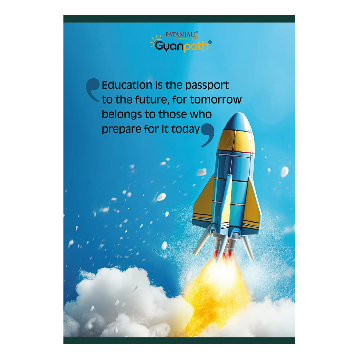 Patanjali A4 Gyanpath Notebook (29.7x21cm) Multi Design, 140pages Single Line, Pack Of 1