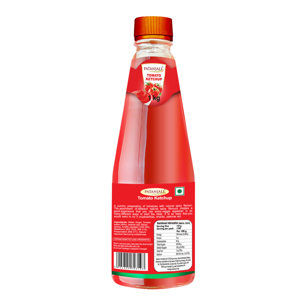 Patanjali Sauce & Pickle Combo - Mixed Pickle 1 Kg + Tomato Ketchup Onion & Garlic 1 Ltr, 2.5kg