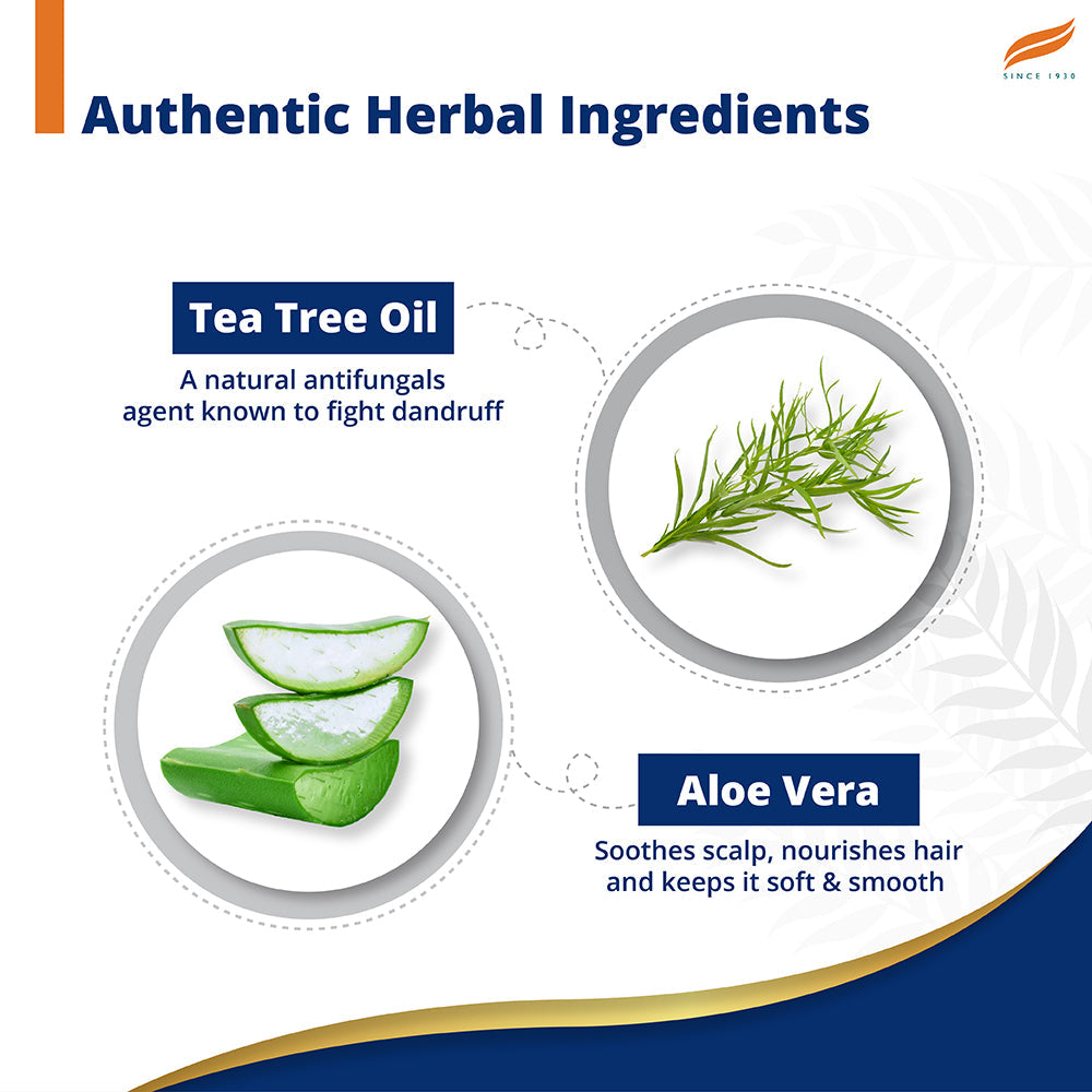 Himalaya Anti - Dandruff Tea Tree Shampoo, Removes Dandruff & Soothes Scalp | 650ml