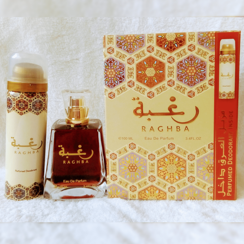 Lattafa Raghba Eau De Parfum 3.4 Fl.oz. + Perfumed Deodorant Inside | Unisex Fragrance