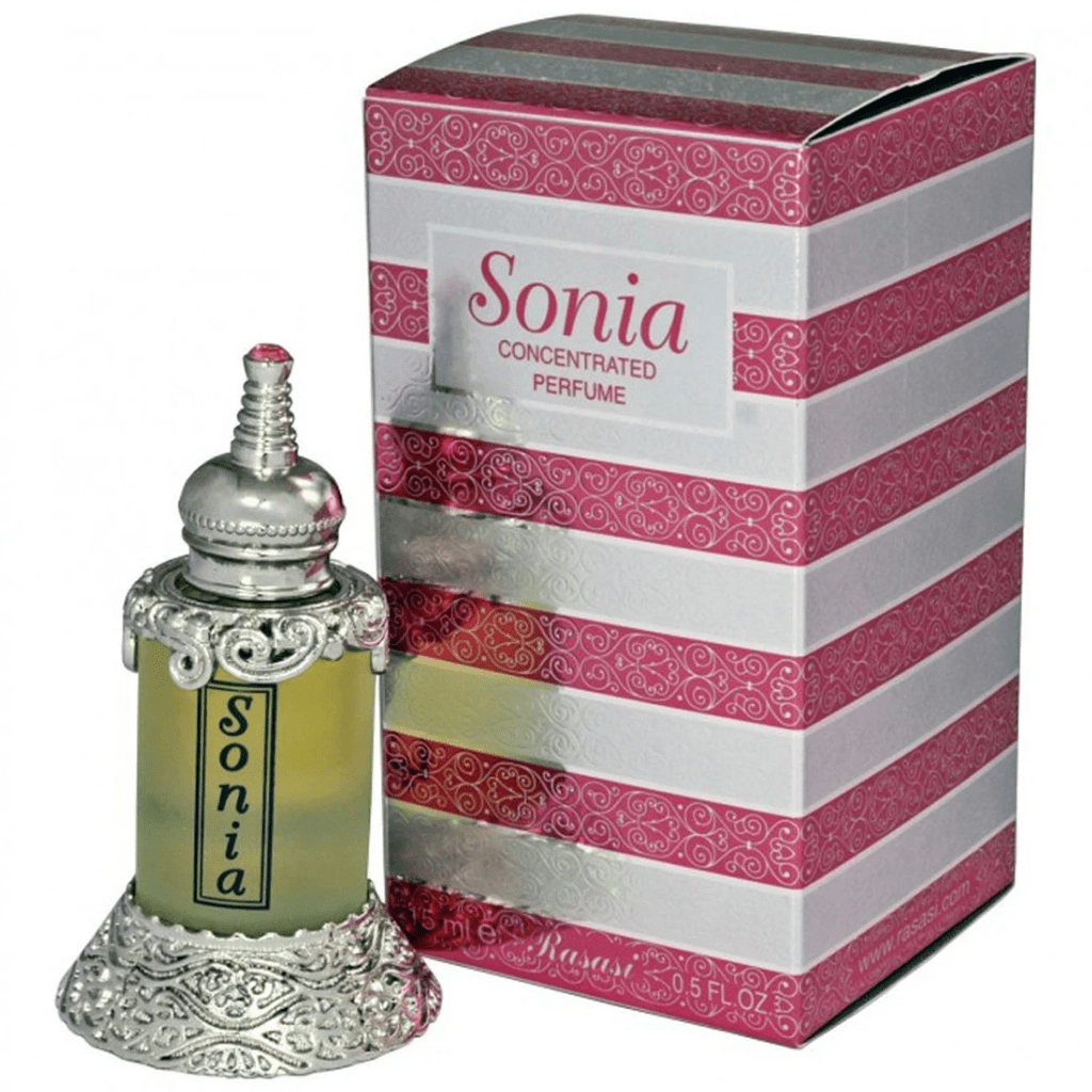 Rasasi Sonia Concentrated Perfume Oil 15ml 0.5 Fl.oz. Unisex Fragrance | Long Lasting