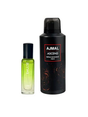 Ajmal Emulse Eau De Parfum 20ml 0.6 Fl.oz. & Ascend Deodorant 150ml 5 Fl.oz. Office Wear Gift For Man And Women | Combo Of 2