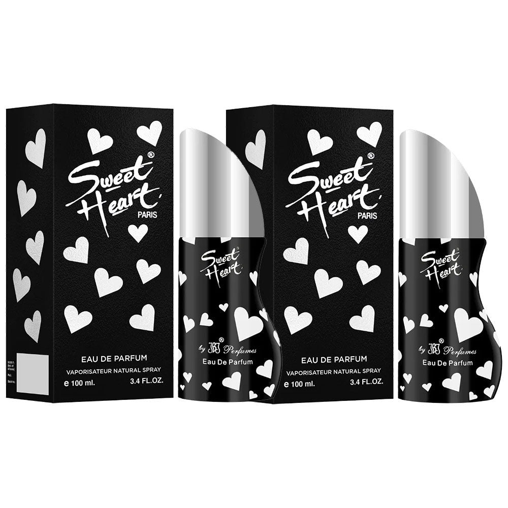 Sweet Heart Black Eau De Perfume 2pcs 200ml 6.7 Fl.oz.