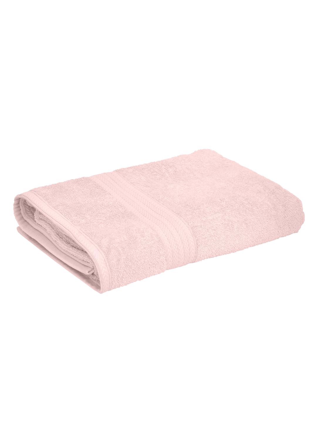 Bombay Dyeing Tulip 100% Cotton Large Size Bath Towel 500 Gsm (Light Pink)