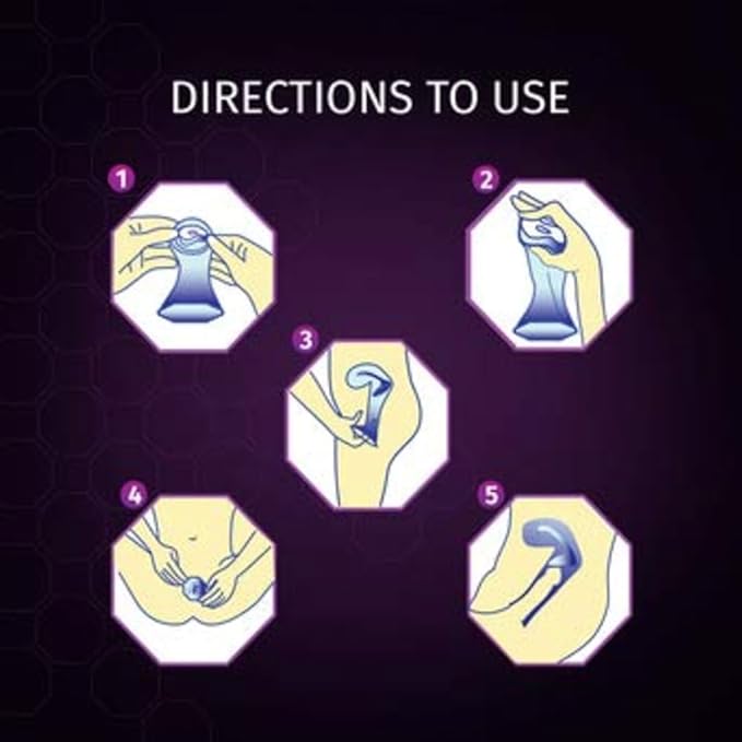 Domina Female Condom With Soft Inner Sponge, No Artificial Made With Natural Rubber Latex Pack Of 2