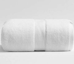 Omaja Home Zero Twist Egyptian Cotton Extra Large Bath Towel 500 Gsm (White)
