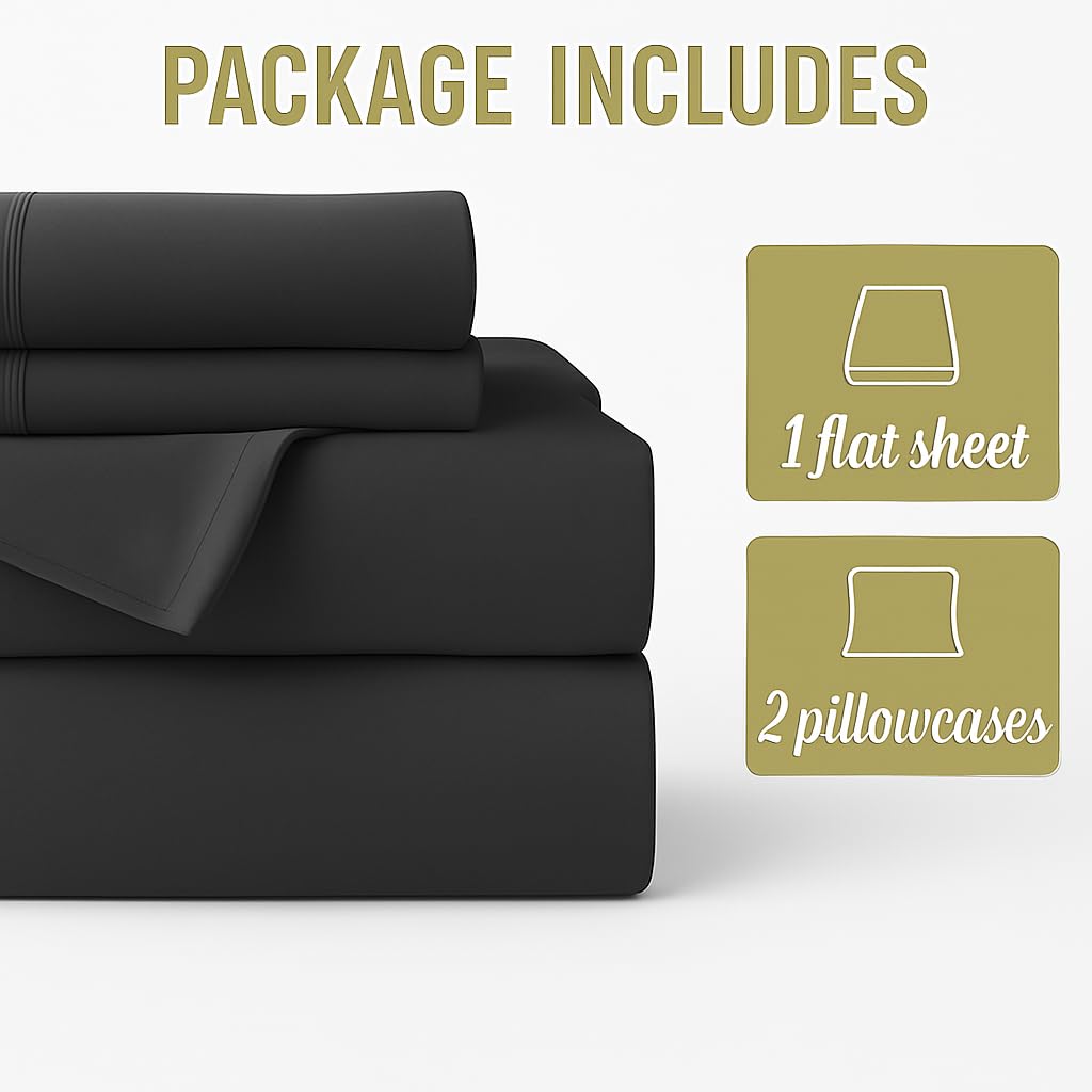 1 Single Microfiber Bedsheet With 1 Pillow Cover - 60 X 90 Inches, Dark Grey | Perfect For Home, Hostel & Gifting Lightweight, Breathable & Durable