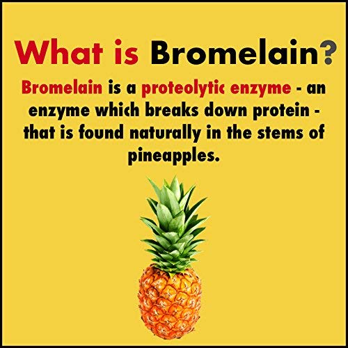 Healthyhey Nutrition Bromelain Digestive Enzyme - High Concentrate | 60 Veg Capsules, 100gm 0.2lbs