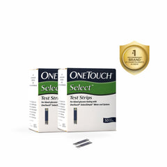 OneTouch Select Test Strips - Pack of 100 Test Strips | Blood Sugar Test Machine Testing Strips | Global Iconic Brand | For use with OneTouch Select Simple Glucometer