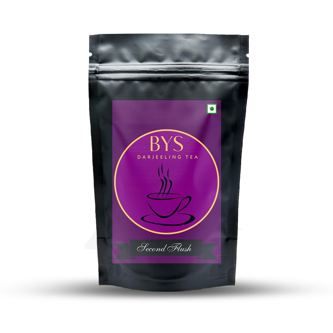 Brew Your Sip Second Flush Darjeeling Tea - 100gm Pack, 3.5 Ounce | Premium Decaffeinated Loose Leaf Tea - Sourced From Darjeeling Region | Rich & Bold Flavor With Malty Undertones, Low Caffeine