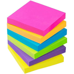 Sticky Notes 3x3 Self-Stick Notes 5 Bright Color Strong Adhesive Sticky Notes (400 Pcs)