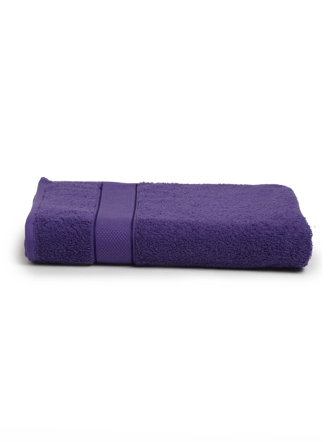 Creeva Large Size Full Body Cotton Bath Towel 600 Gsm | Soft & Highly Absorbant Towels For Gym Pool Spa (Violet)