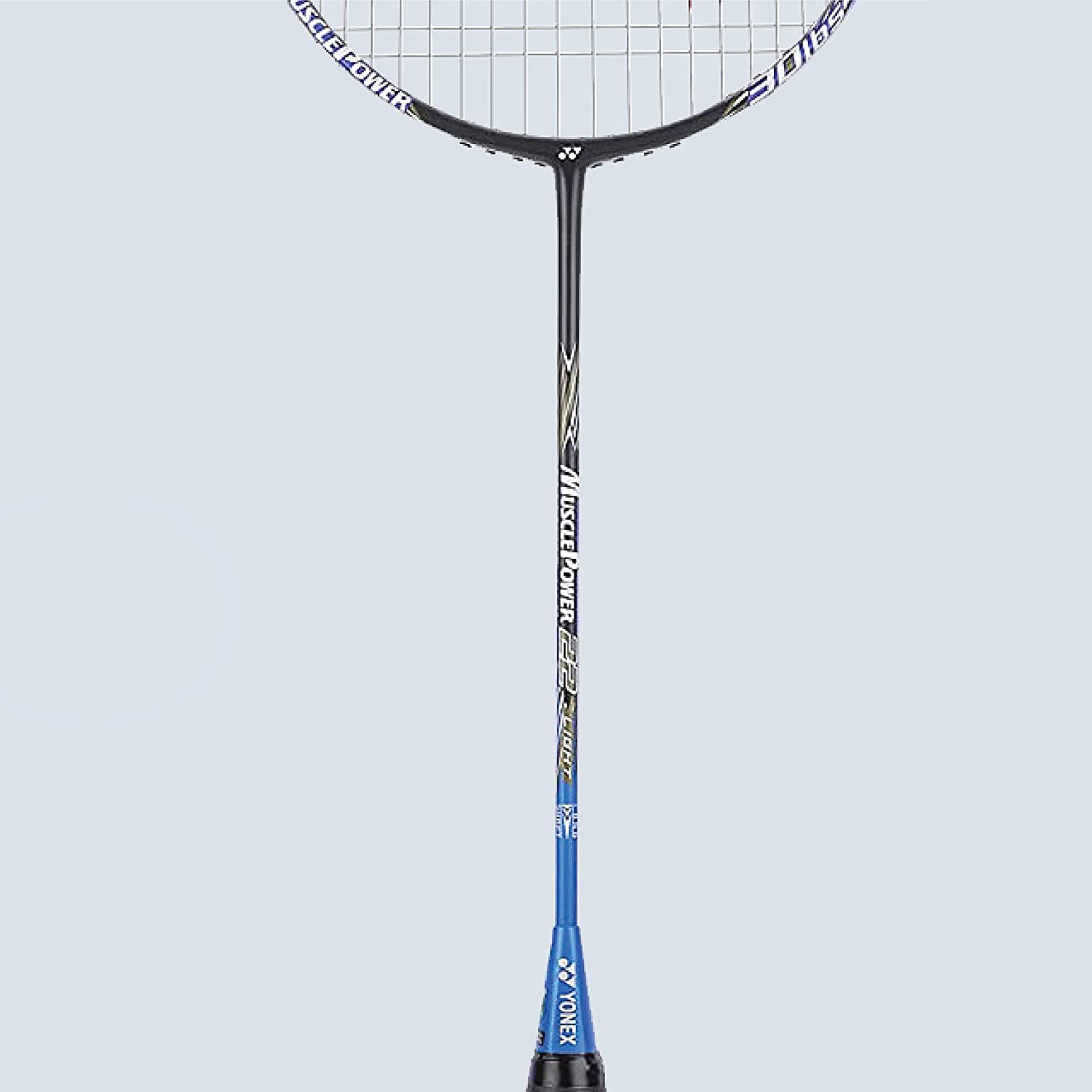 Yonex MUSCLE POWER 22 LIGHT Strung Badminton Racquet, 4U-G5, Colour - Black & Blue, Material - Graphite