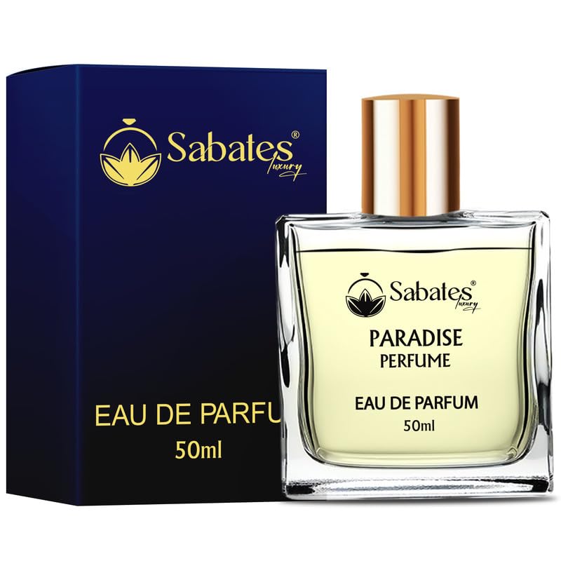 Sabates Paradise Eau De Parfum 50ml 1.6 Fl.oz. | Long Lasting Refreshing Oud And Musk Fragrance For Unisex