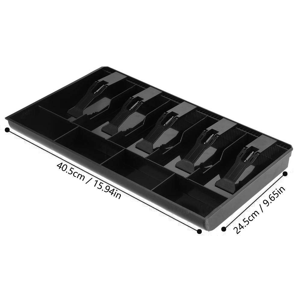 Cash Tray Plastic 9 Compartment, Colour - Black, Lock Type - Biometric, Special Feature - Waterproof