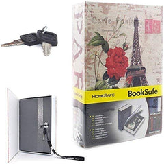 Book Style Money Cash Locker Jewellery Home Safe Box 240 X 155 X 55mm, Special Feature - Locking Key, Random Design/Pattern