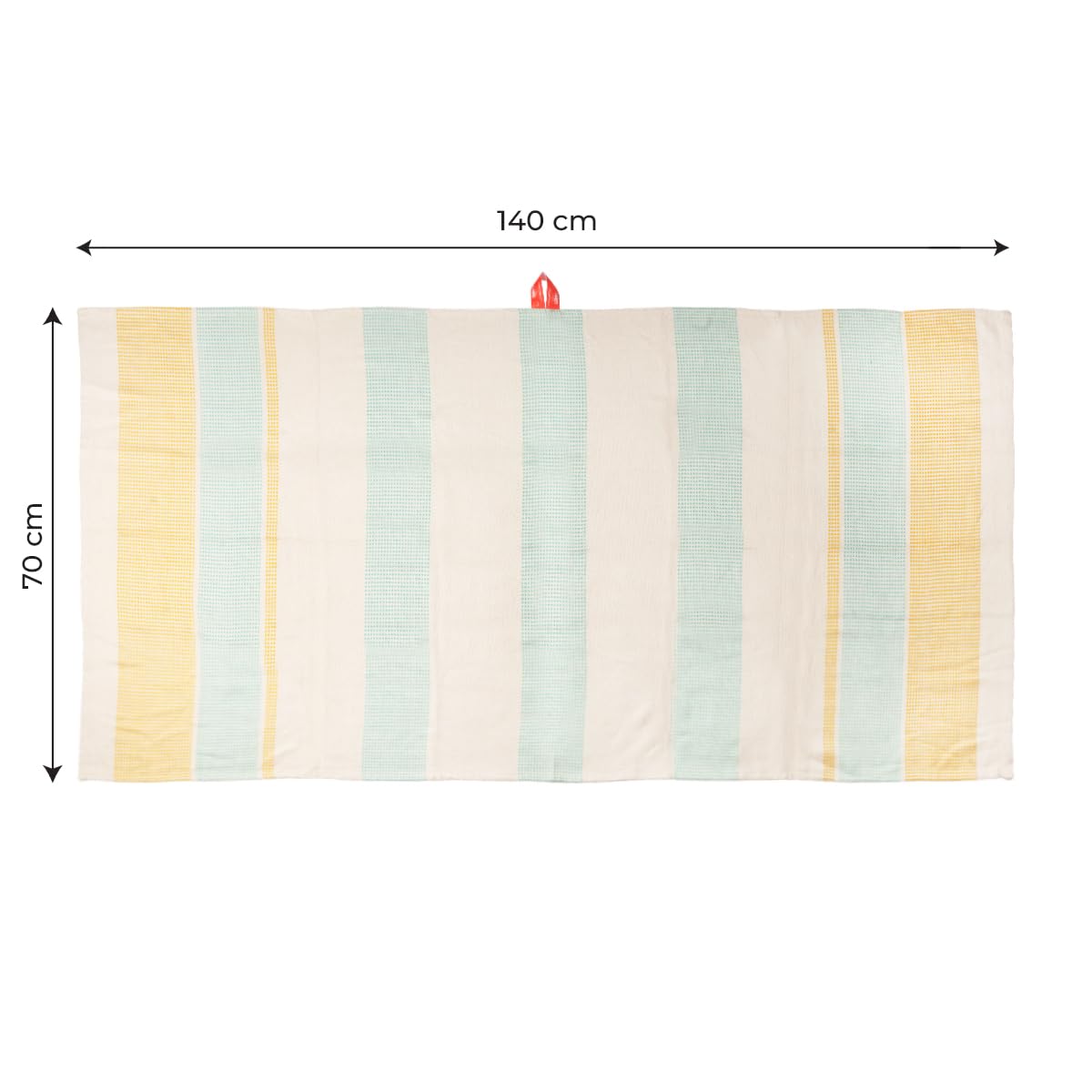 Thirsty Towel By Doctor Bamboo Bath Towels 300 Gsm | Super Soft & High Absorbency Towel, Dobby Quick Dry Towels - Pack Of 3 (Yellow, Green & Orange)