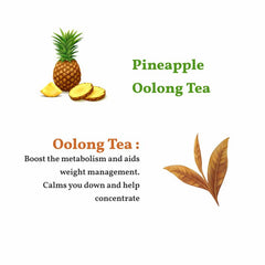 San-Cha Pineapple Oolong Tea - 50gm, 1.7 Ounce | Boost Metabolism Naturally & Aids Weight Management - Sweet Tropical Breeze Notes | Low Caffeine