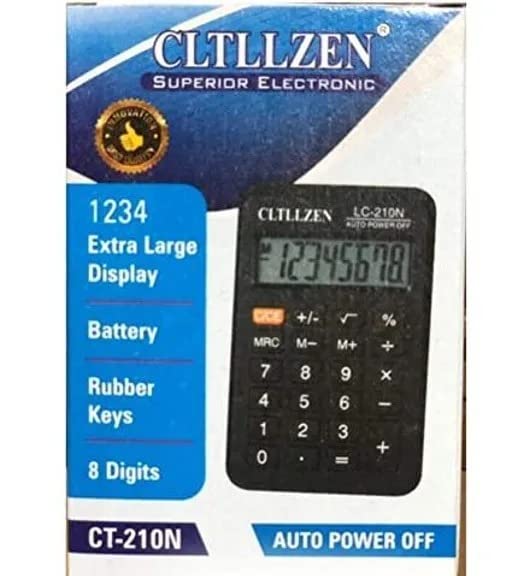 Trendy Store Dual Power Electronic Calculator Fair & Fast (CT-210) | For Use In Office, Home, School Backpacks, Shop And Classes