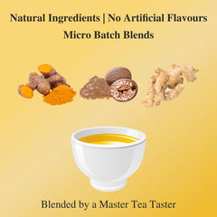 San-Cha Immunity Herbal Tea - 25 Biodegradable Herbal Tea Bags | Superfood Turmeric Blend, Anti Inflammatory - Zero Caffeine