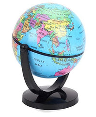 Globe Rotates 360° Around 2 Axis, Aesthetically Designed Powder Coated Arc & Base Laminated Globe Surface, Political Map, Pack Of 1