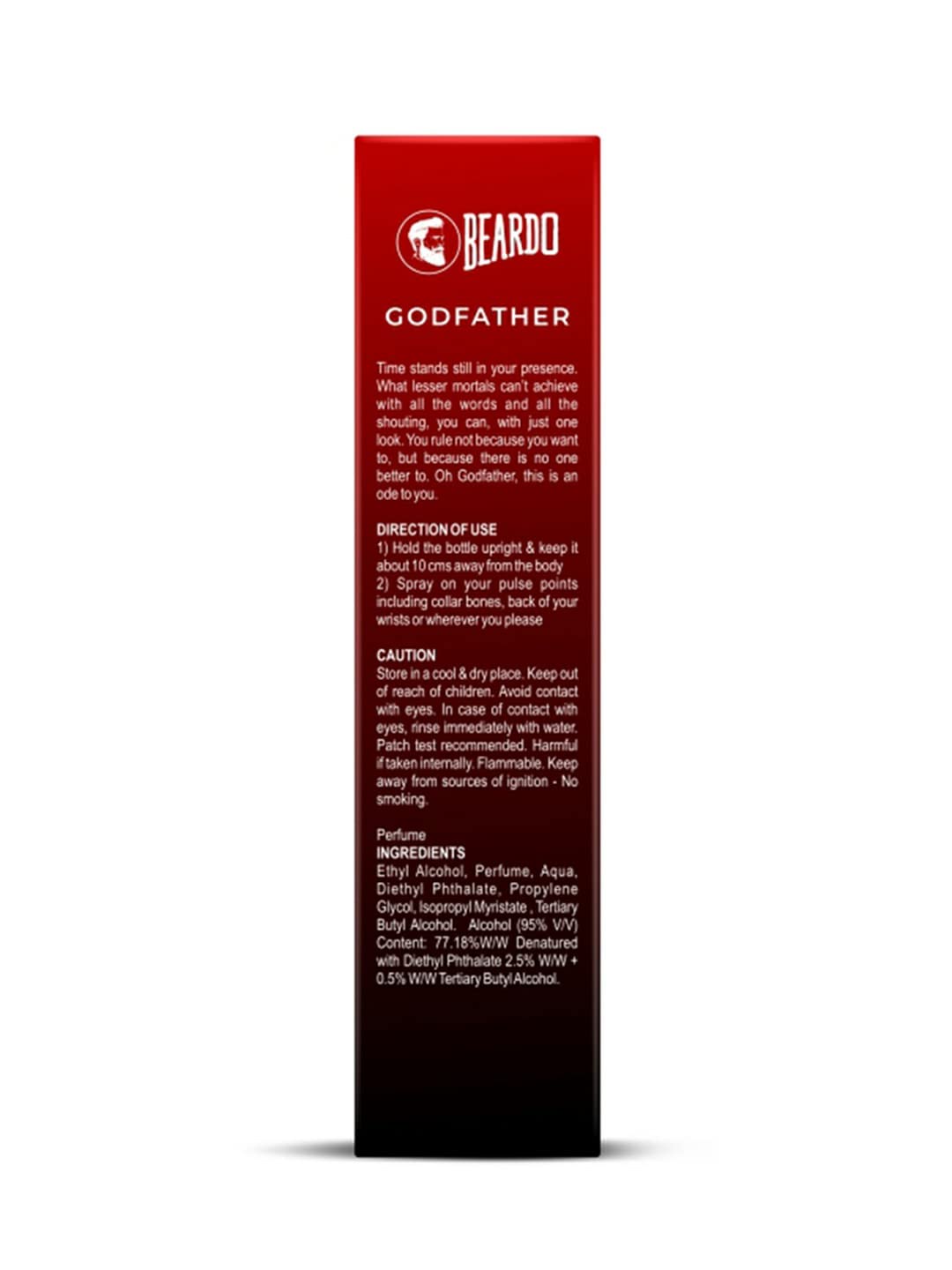 Beardo Godfather Eau De Parfum 50ml 1.6 Fl.oz. | Best Suited For Officewear Perfume | Long Lasting Fragrance