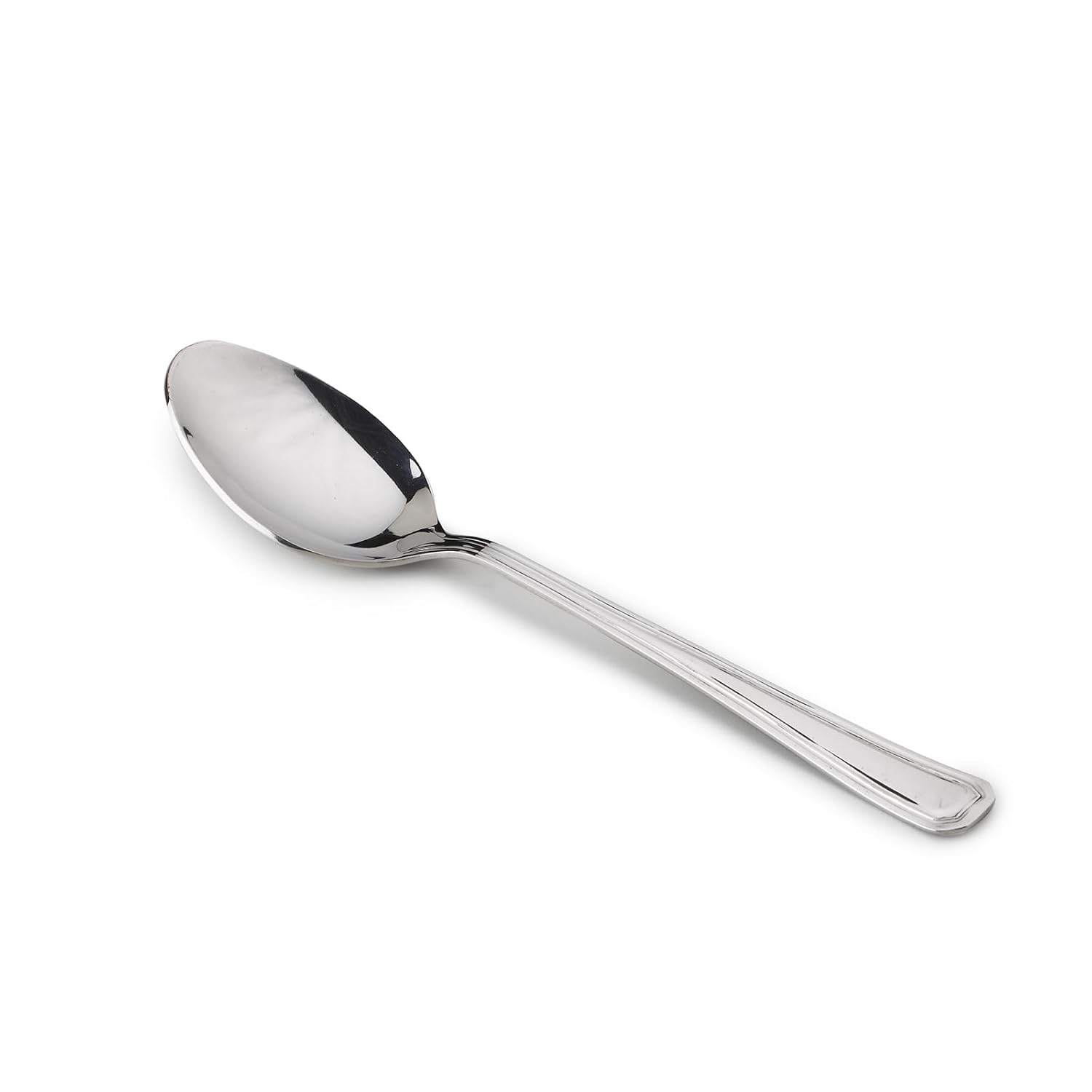 Arc Chrome Stainless Steel Soup Spoon Set Of 12 - Modern Elegance | Premium Tableware, Dishwasher Safe - Serve Ware & Tableware