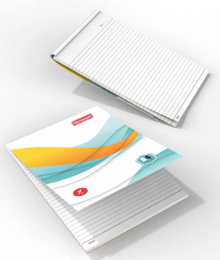 Executive Pad A4 Size, 100 Pages Per Pad, Writing Paper For Office, Home & Students, Pack Of 5