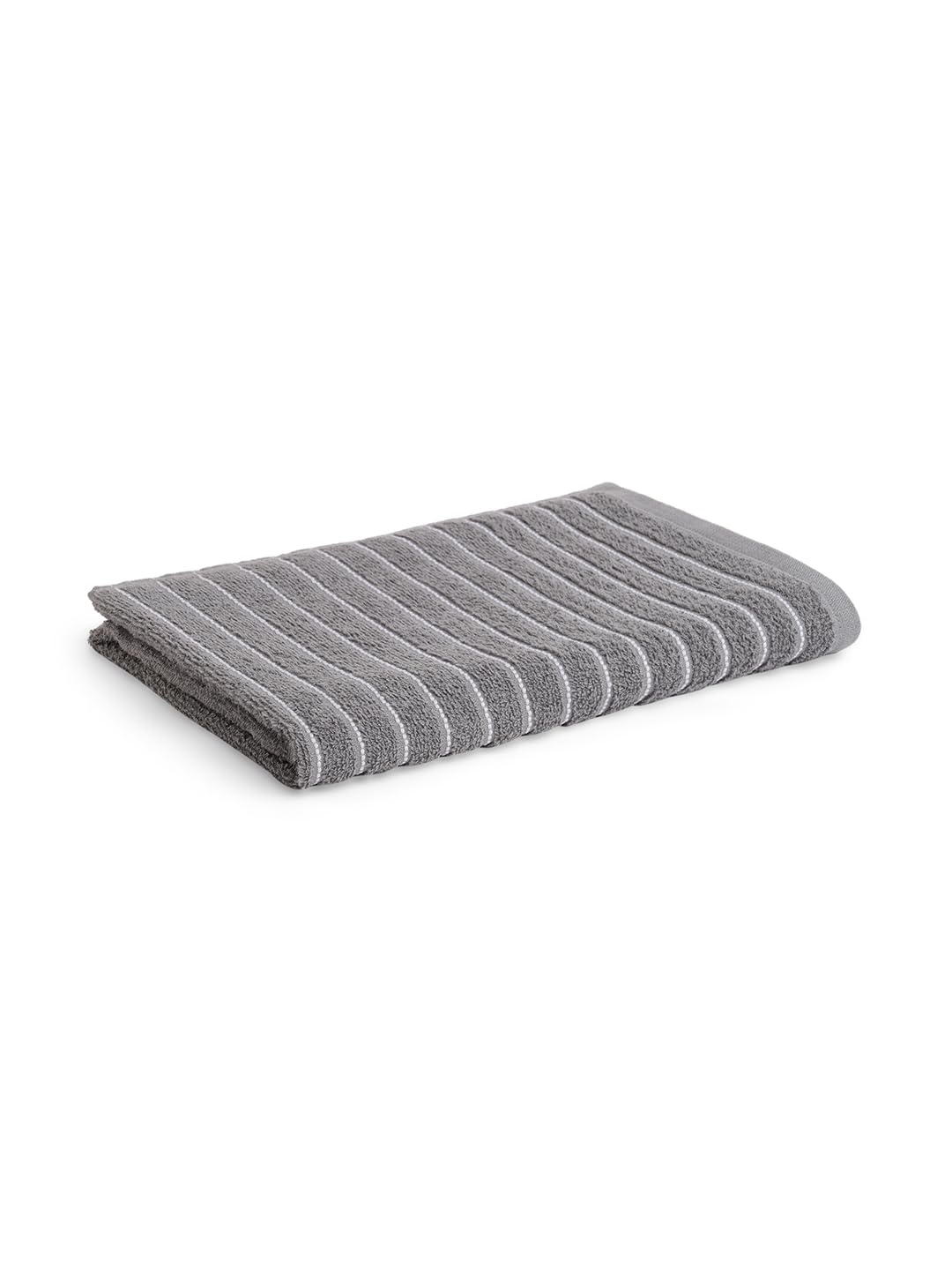 Welspun 2 In-1 100% Cotton 400 Gsm Bath Towel (Gunmetal Grey)