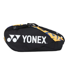 Yonex Badminton Champion Racquet Bag 22926T BT6 - SR | 6 Zipper Compartment For Saparate Storage, Colour - Saffron, Size - Medium