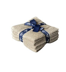 Favori Soft 100% Cotton Face Towel 450 Gsm | Terry Thick Quick Dry & Skin-Friendly Wash Cloth For Men & Women (Brindle Beige) - Set Of 4