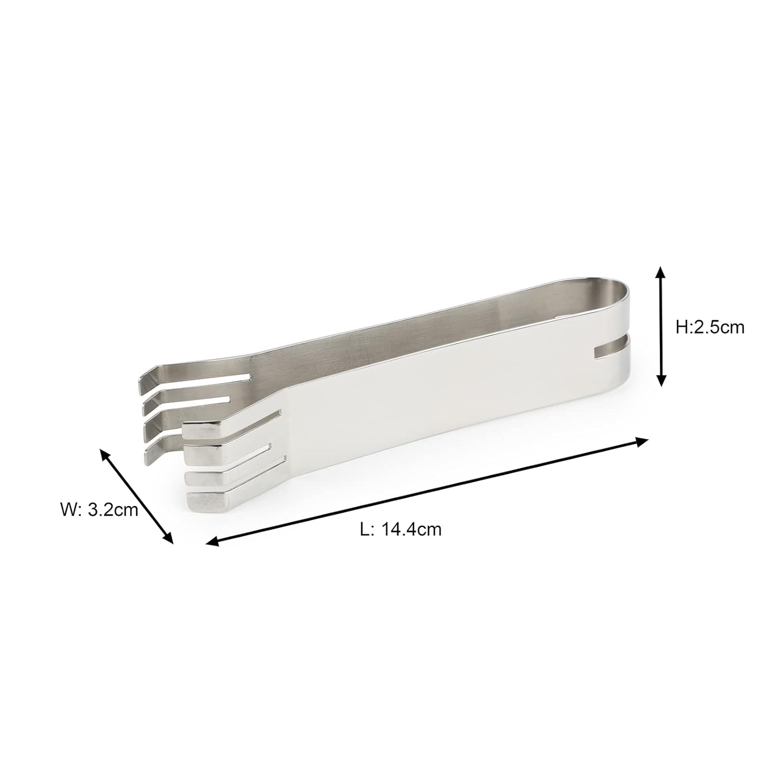 Chrome Stainless Steel Ice Tong - High Quality Bar Accessory | Serve Ice, Sandwiches, Bit-Sized Snacks For High Tea - Serve Ware, Barware & Tableware