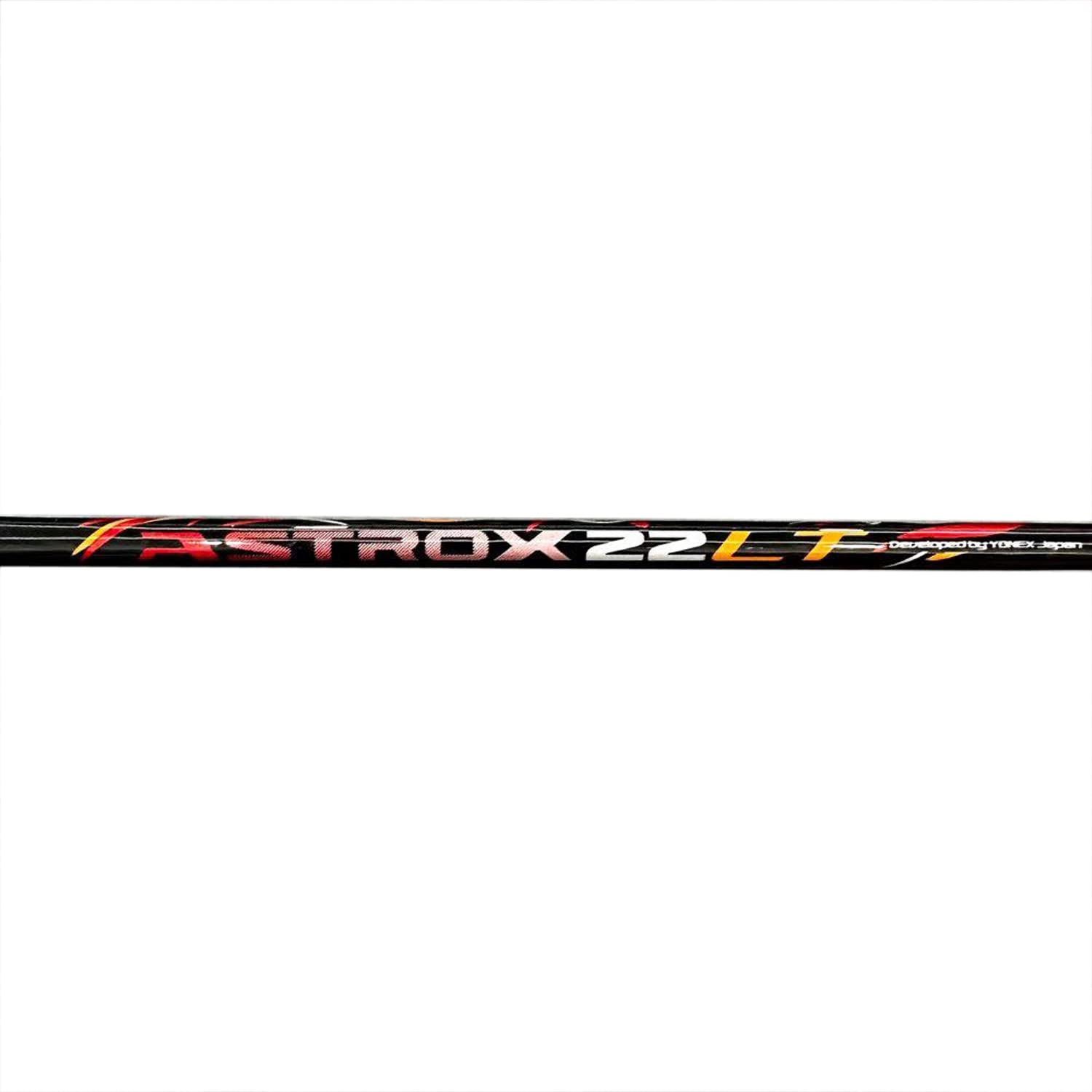 Yonex ASTROX 22LT Unstrung Badminton Racquet, G5 - 3F, Colour - Black & Red, Material - Graphite