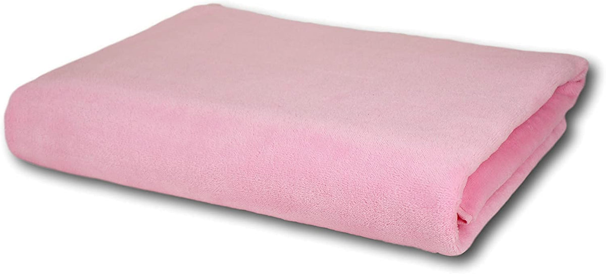 Tiqh 100% Zero Twist Cotton Highly Absorbent & Quick Dry Extra Large Soft Beach Towel 600 Gsm (Pink)
