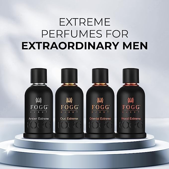 Fogg Scent Oud Extreme Eau De Parfum For Men 100ml 3.4 Fl.oz. | Long-lasting, Fresh & Powerful Fragrance