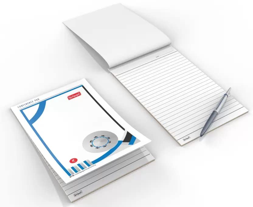 Premium Conference Pad Set - Ruled Writing Notepads (13.5 Cm X 21.14 Cm) Pack Of 30 Pads