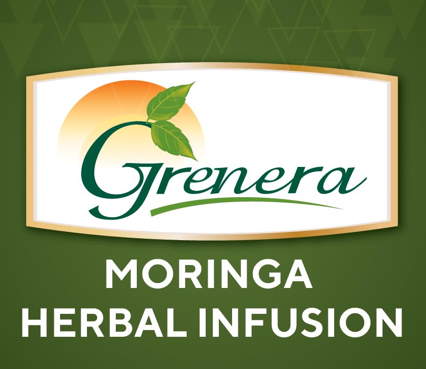 Grenera Moringa Herbal Infusion Tea - 20 Tea Bags | Herbal Dietary Supplement - Caffeine Free, Non-GMO, Gluten Free, Staple Free