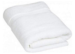 Kuber Industries Cotton Bath Towel 400 Gsm | Super Absorbent Bath Towel For Men & Woman Lightweight & Odour Free (White)