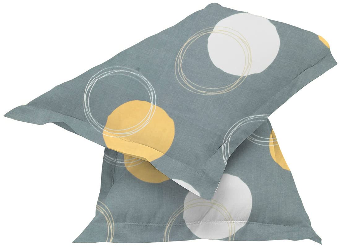 Bedding Set King Size Double Bedsheet With 2 Pillow Covers, Summer Comforter - 90 X 100 Inches, Grey & White | Durable & Lightweight - Ideal For House, Guest House, Hotel