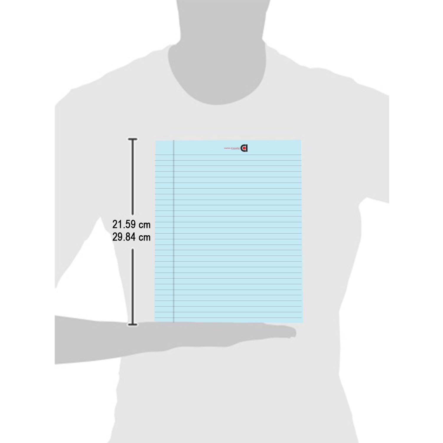 Wide Ruled 5x 8 - Inch 50-Sheet Lined Writing Note Pad, For Everyday Use (Blue, Pink) Pack Of 12