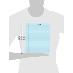 Wide Ruled 5x 8 - Inch 50-Sheet Lined Writing Note Pad, For Everyday Use (Blue, Pink) Pack Of 12