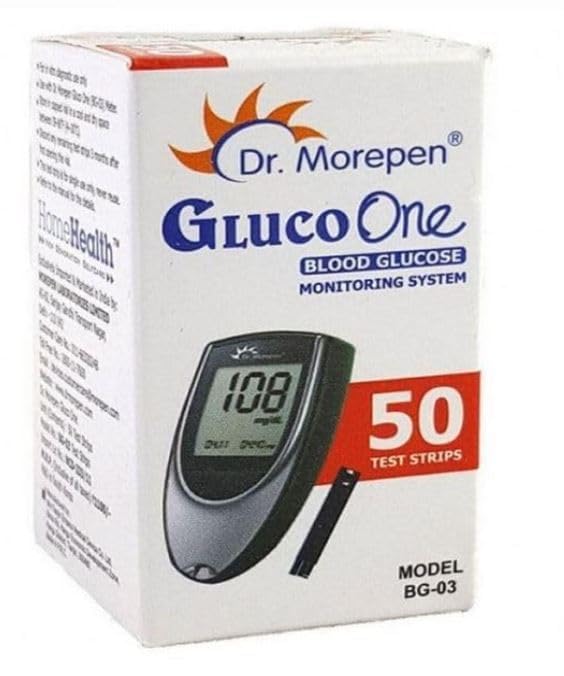 Dr. Morepen Gluco-One BG-03 Blood Glucose (50 Test Strips Only)