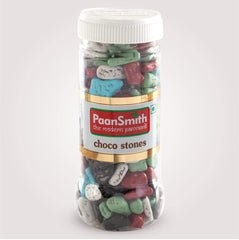 Paansmith Choco Stones 240gm, | Chocolate Rock Stone Candy | Jar Pack