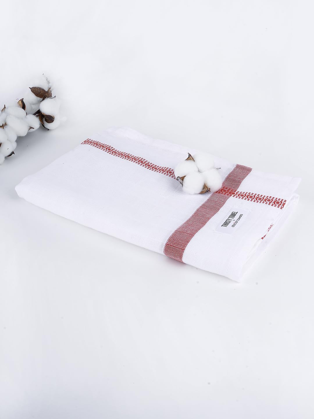 Thirsty Towel By Doctor Towels 300 Gsm | Double Cloth Cotton Bath Towel Quick Dry, Super Soft, High Absorbent | Red (Pack Of 1)