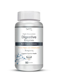 Vokin Biotech Digestive Enzymes Multi - Enzyme Complex, For Digestive Health Support, 75mg | 90 Capsules, 150gm 0.3lbs