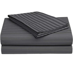 Super King Size Bedsheet For Double Bed With 2 Pillow Cover - 108 X 108 Inches, Dark Grey | Durable & Easy Care Fade-Resistant, Wrinkle-Free