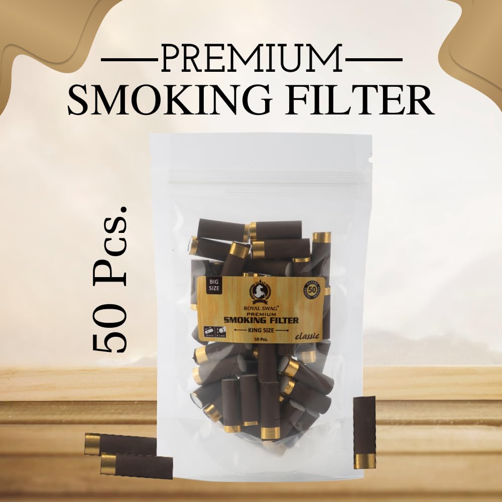 Royal Swag King Size Smoking Filters (24mm *7 Mm Filter) 50 Filters / Pack